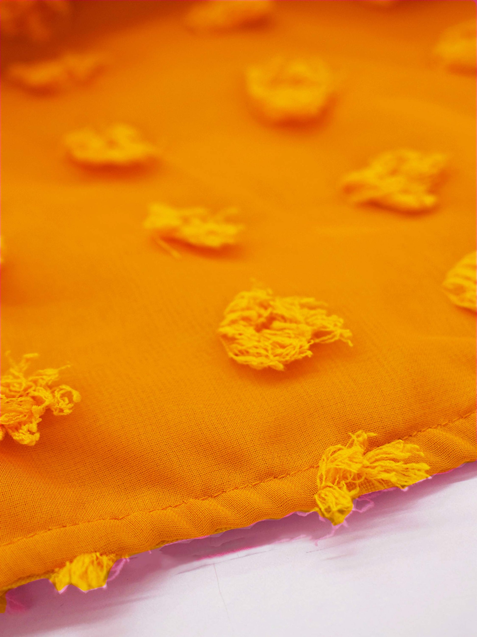 Premium Georgette Cute Mustard Yellow Peplum Top