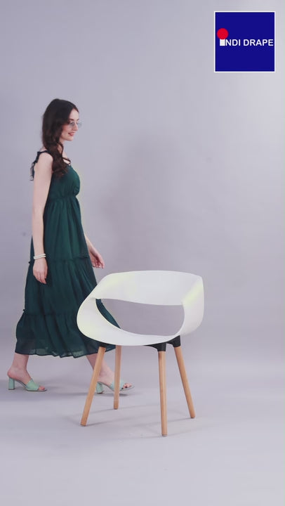 Teal Fit and Flare Maxi Dress