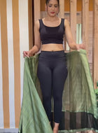 Green Ready to Wear Saree