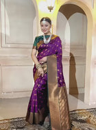 Silk Saree Wine