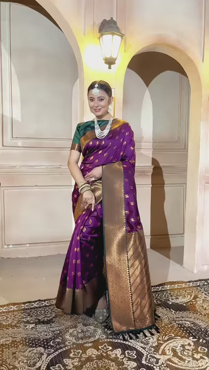 Silk Saree Wine