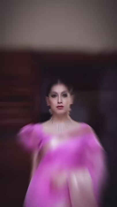 Light Pink Organza Saree