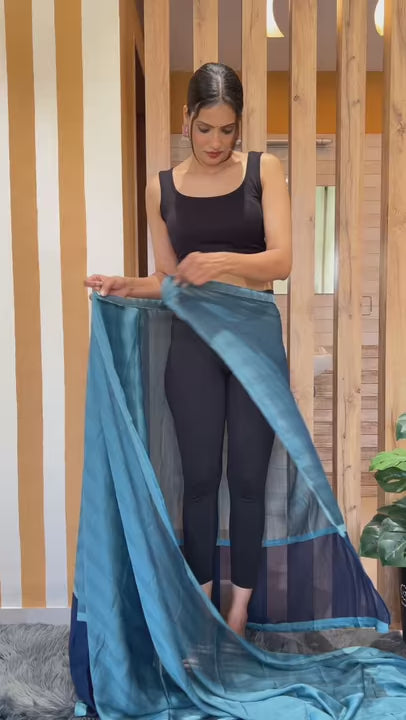Blue Ready to Wear Saree