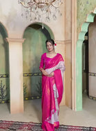 Kanchipuram Silk Saree Lavender-Pink
