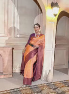 Beige Kanjivaram Silk Saree