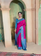 Pink Kanjivaram Silk Saree
