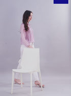Ruffled Peplum Chiffon Top with Inner