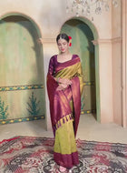 Kanjivaram Saree Yellow