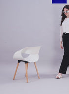 Sheer Chiffon Classy White Shirts