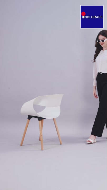 Sheer Chiffon Classy White Shirts