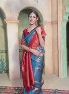 Kanjivaram Saree Turquoise