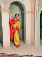 Yellow Kanjivaram Silk Saree