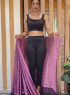 Purple Ready to Wear Saree