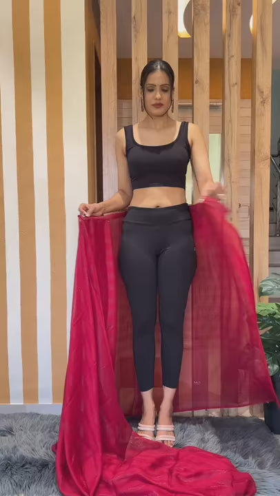 Ready to Wear Saree Red