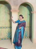 Blue Kanjivaram Silk Saree