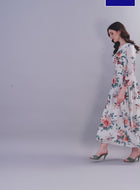 Side Cut Georgette Maxi Dress