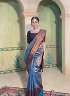 Kanjivaram Saree Blue