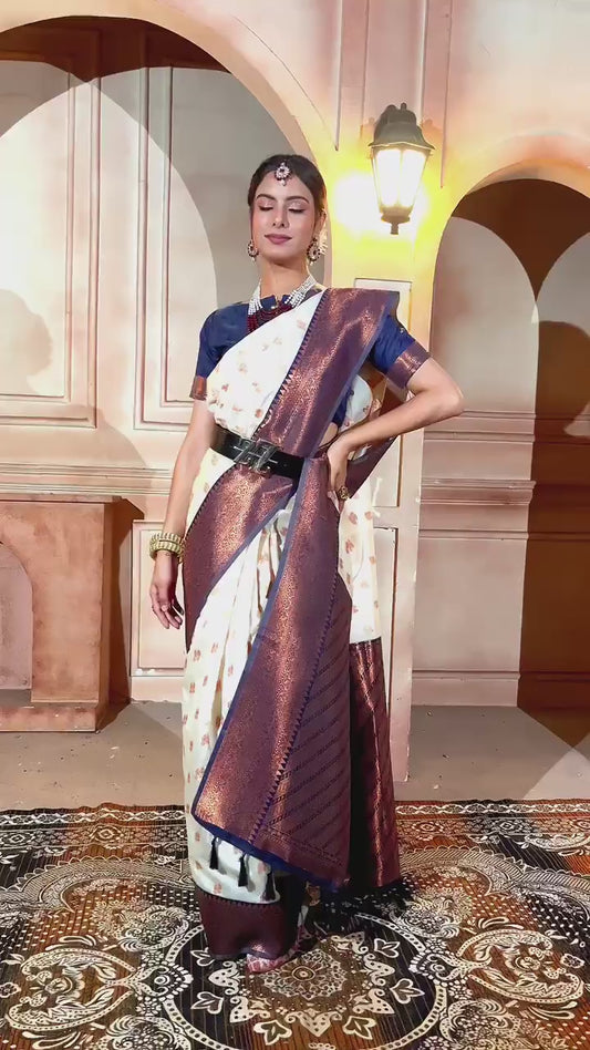 Silk Saree Cream