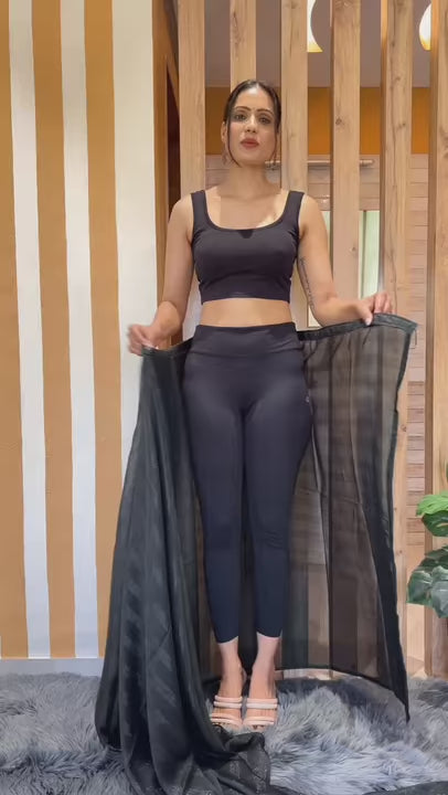 Ready to Wear Saree Black