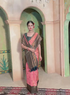 Kanjivaram Saree Pink