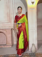 Light Green Kanjivaram Silk Saree