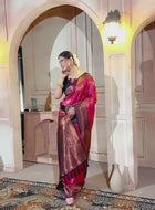 Pink Kanjivaram Silk Saree