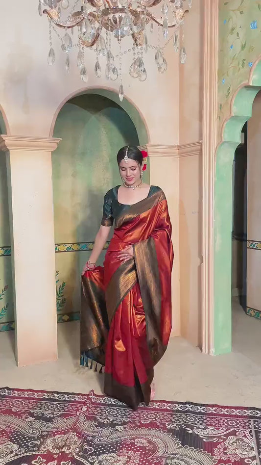 Kanjivaram Saree Bronze