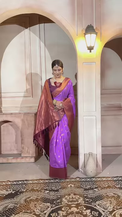 Silk Saree Lavender