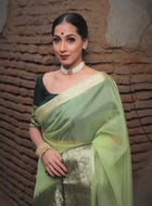 Light Green Organza Saree
