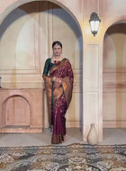 Purple Kanjivaram Silk Saree