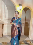 Royal Blue Kanjivaram Silk Saree