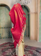 Cream Kanjivaram Silk Saree