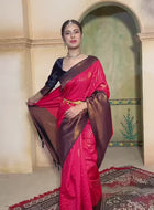 Pink Kanjivaram Silk Saree