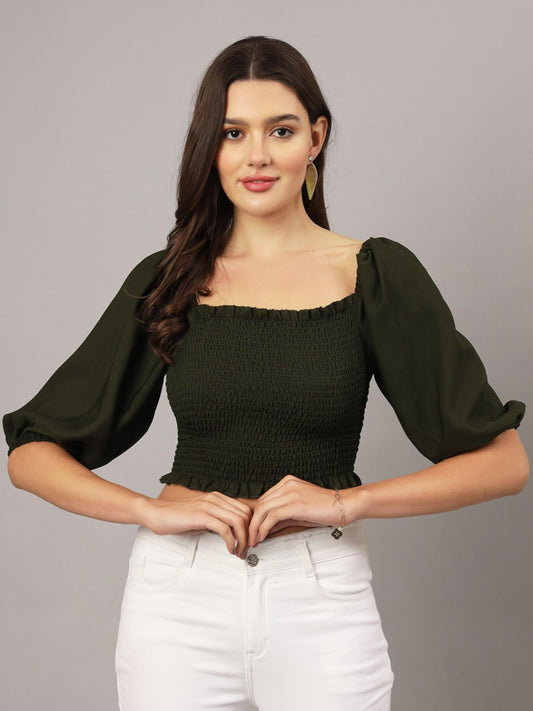 smocked_top_olive_green